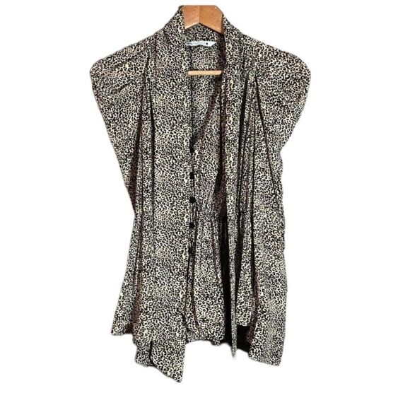 Zara cheeta long sleeve blouse - Picture 4 of 6